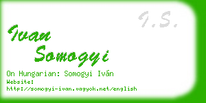 ivan somogyi business card