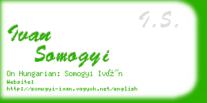 ivan somogyi business card